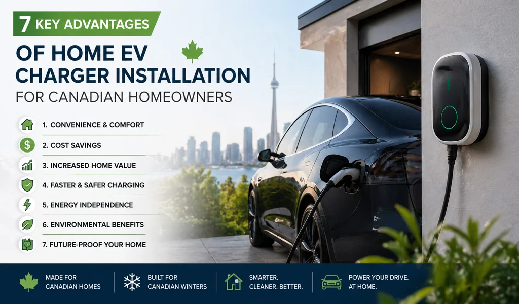 Advantages Of Home Ev Charger Installation For Canadian Homeowners